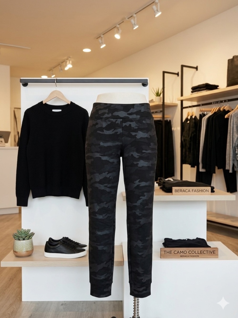 Insight Black Camo High-Rise Leggings